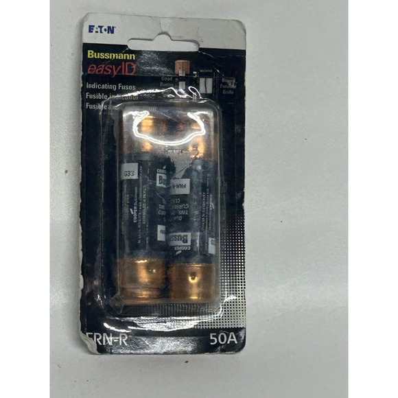 Bussmann FRN-R-50ID Easy ID Indicating Fuses Time Delay 50a - Picture 1 of 5